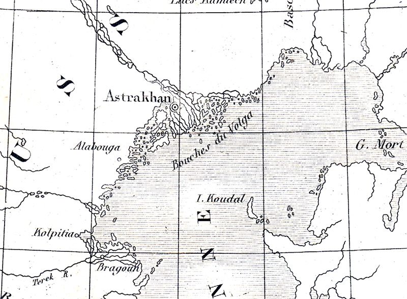 Каспийское море в древности карта