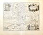 Старинная карта "Южная часть Московии". 1656г. Исаак Масса. Кабинетный формат