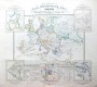 Европа за последние 25 лет. 1840г. Лёвенберг. Историческая антикварная карта 19 века