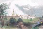 Сергиев посад. Троице-Сергиевский монастырь. 1841г. Старинная гравюра