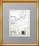 Старинная карта России  в Европе.(2) 1789г.  Петербургская Галерея Антикварных Подарков