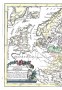 Восточная и северная Европа. 1791г. Рейли. Ручная раскраска. Старинная карта в подарок