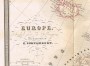 Российская империя и Европa. 1864г. Антикварная карта, подарок шефу в кабинет
