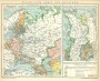 Историческая карта роста Российской империи со времён Петера I. 1896г. Подарок патриоту