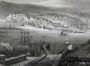 Севастопольская бухта с высоты птичьего полёта. 1850г. Маер. Антикварная гравюра