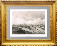 Астрахань. 1853г. Антикварная гравюра. C рисунка братьев Чернецовых.
