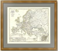 Европа и Отечественная Война 1812 года. План Москвы 1810 года.  Шпpунер. Старинная карта