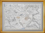 Антикварная карта "Московия. Центр и юг". 1746г. Делиль. Кабинетный формат.
