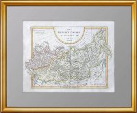 Карта России в Европе и Азии. 1802 г. Кук. Подарок в кабинет руководителю
