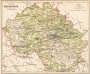 Карта Московской губернии. 1895г. Картограф. заведение Я.М. Ланинера