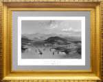 Севастополь с высоты птичьего полета. 1850г. Старинная гравюра. Рэймидж 