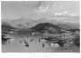 Севастополь с высоты птичьего полета. 1850г. Старинная гравюра. Рэймидж 