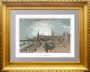 Москва. Вид Кремля. 1859г. Lhuillier /Викерс. Акварельная раскраска