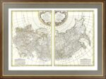 Карта "Российская  империя".  1771г. Музейный экземпляр. Достойный ВИП подарок чиновнику