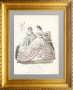 Комплект из двух гравюр. Парижская мода по-милански. 1863г. Антикварный подарок даме