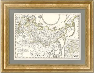 Карта истории Российской империи c 1460 года: Аляска, Крым, Финляндия. 1854г. Менке