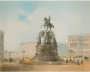 Петербург. Памятник Николаю I. 1859г. Редкая антикварная литография
