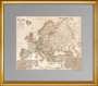 Карта Европы на русском языке. Ок. 1900г. Большой настенный формат. Редкость