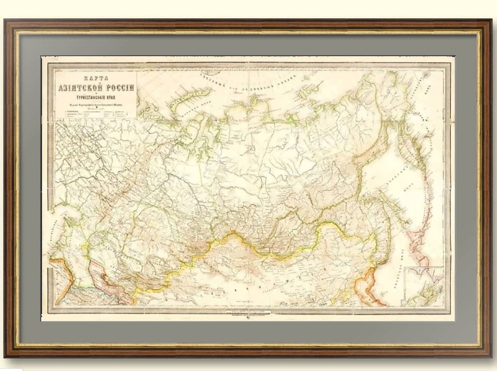 Карта мира 1885 года