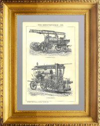 Пожарные насосы III. 1896г. Антикварный подарок пожарному в кабинет