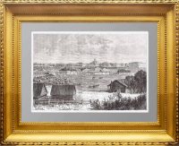 Омск. 1880г. Старинная гравюра - антикварный подарок