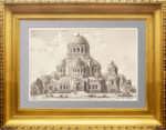Петербург. Церковь Милующей Божией Матери. 1888г. Старинная гравюра