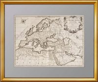 Carte Geographique du Monde Ancien Suivant le Partage des Enfans de Noe 1722