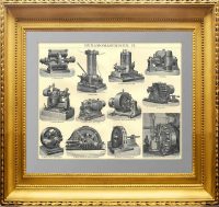 Электрические генераторы (динамо-машины). 1896г. Антикварный подарок энергетику