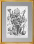 Коронационные регалии российских императоров. 1883г. Старинная гравюра - антикварный подарок