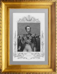Александр II. Император всероссийский. 1856 г. Паунд. Антикварная гравюра