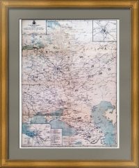 Железные дороги Европейской России. 1931г. Старинная карта