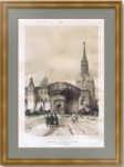 Москва. Кремль. Троицкие ворота. 1849г. Дюран. Музейный экземпляр. Антикварная литография