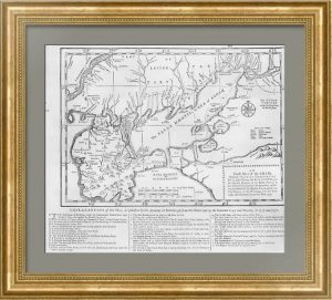 Крым. Русско-турецкая война (1735—1739). Старинная карта. 1739г.