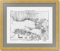 Глубины Финского залива. 1881г. Военно-морская обзорная карта
