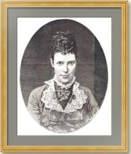 Мария Федоровна Романова. Гравированный портрет. 1882г. Левицкий / Тириат
