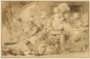 Пончики (Les Baignets). Фрагонар/Лоне 1782г. Антикварная гравюра - музейный экземпляр