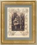 Екатерина II и император Иосиф II в Крыму в 1787 г. Гайслер/Майер. 1841г. Старинная гравюра