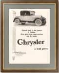 Крайслер. 1926г. Оригинальный рекламный плакат