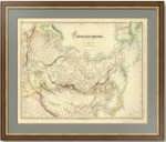 Российская империя по Киперту. 1872г. Старинная карта России с Аляской