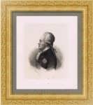 Павел I, император. Портрет. 1850г. (ок.) Биллойн. Старинная литография