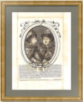 Пётр I и Иван Алексеевичи. 1685г. Прижизненный портрет. Старинная оригинальная гравюра
