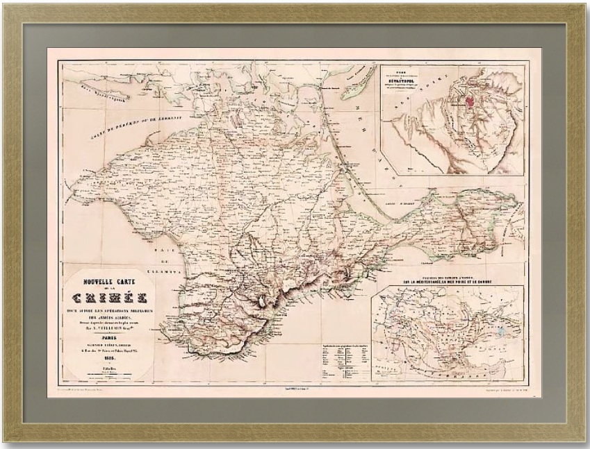 Карта крыма российской империи