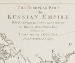 Российская империя. 1772г. (53х128) Старинная оригинальная карта