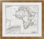 Африка. 1869г. Старинная карта