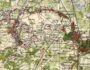 Санкт-Петербург с окрестностями. 1909г. Старинная карта (план)