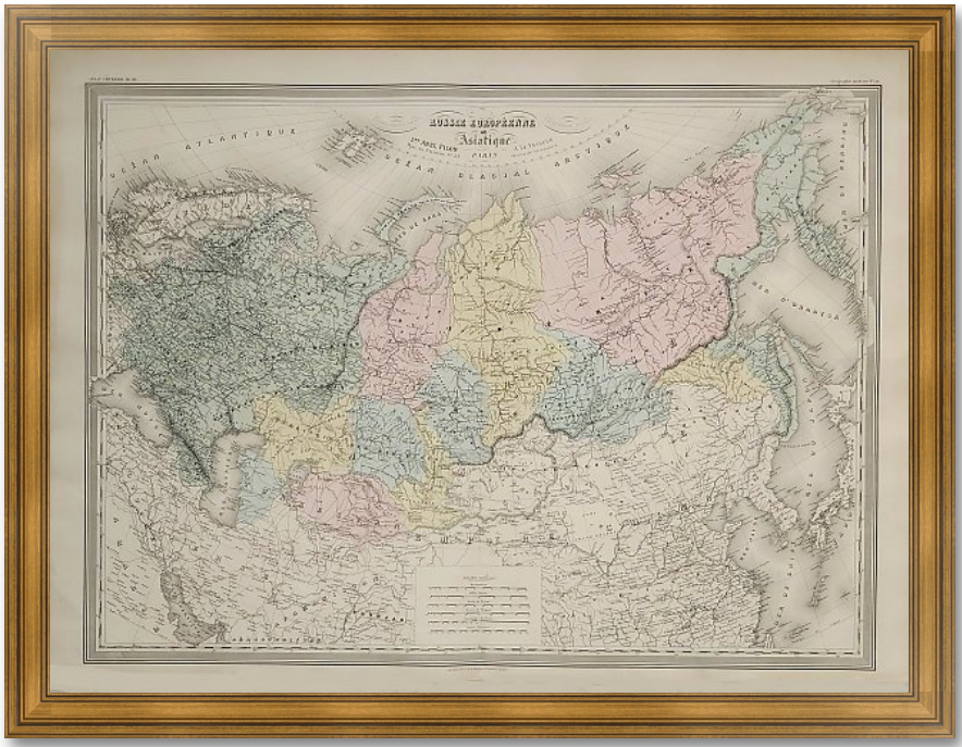 Старинные карты россии