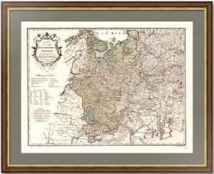 Российская империя в Европе. 1796г. Йозеф фон Рейли. (65x83). Старинная гравированная карта