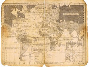Карта обитаемого мира. 1823г.