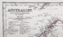Австралия. 1881г. Антикварная карта