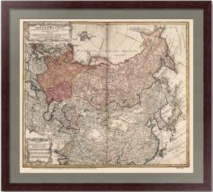 Российская империя и вся Тартария. 1739г. Хасе/Хоманн. Старинная редкая карта